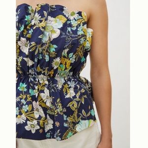 Anthropologie Ruffled Tube Top